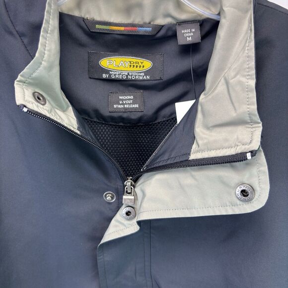 NWT Playdry By Greg Norman Moisture Wicking Outerwear Pullover Size Medium - Picture 4 of 8